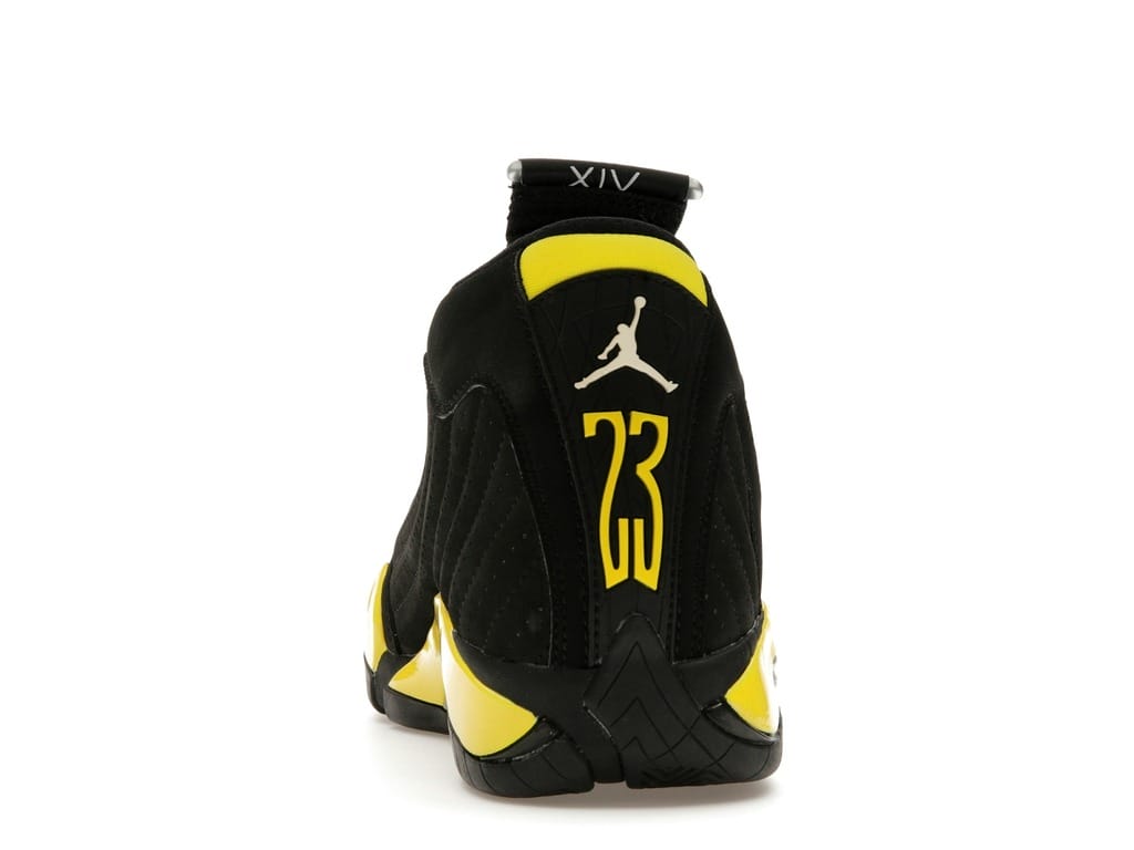 Air Jordan 14 Retro Thunder Black Yellow Sneakers 487471-070