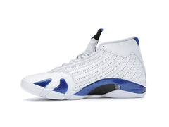 Jordan 14 Retro White Hyper Royal Sneakers
