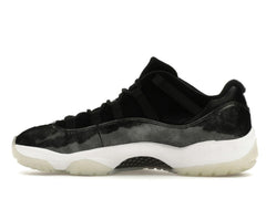 Air Jordan 11 Retro Low Barons (528895-010) Black/Metallic Silver-White