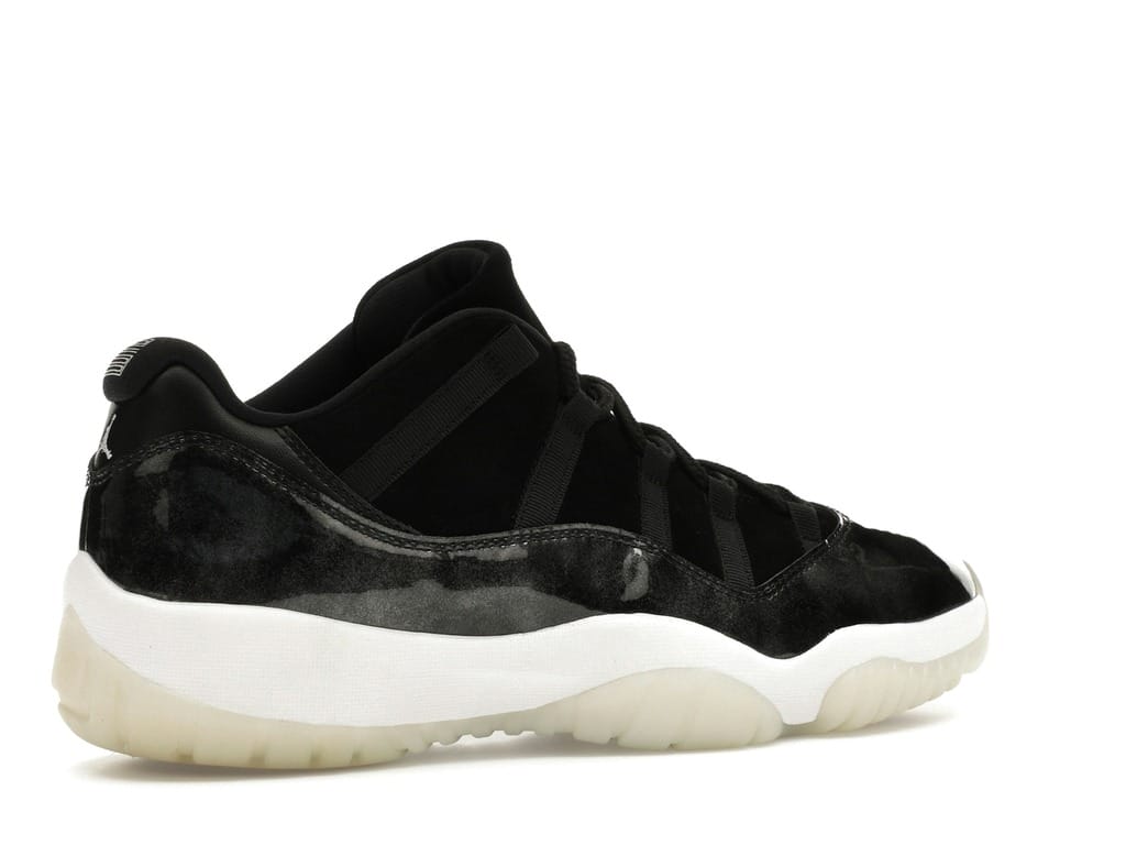 Air Jordan 11 Retro Low Barons (528895-010) Black/Metallic Silver-White