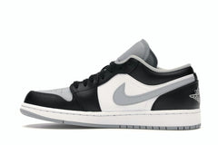 Air Jordan 1 Low Shadow 553558-039 Black Light Smoke Grey White Sneakers