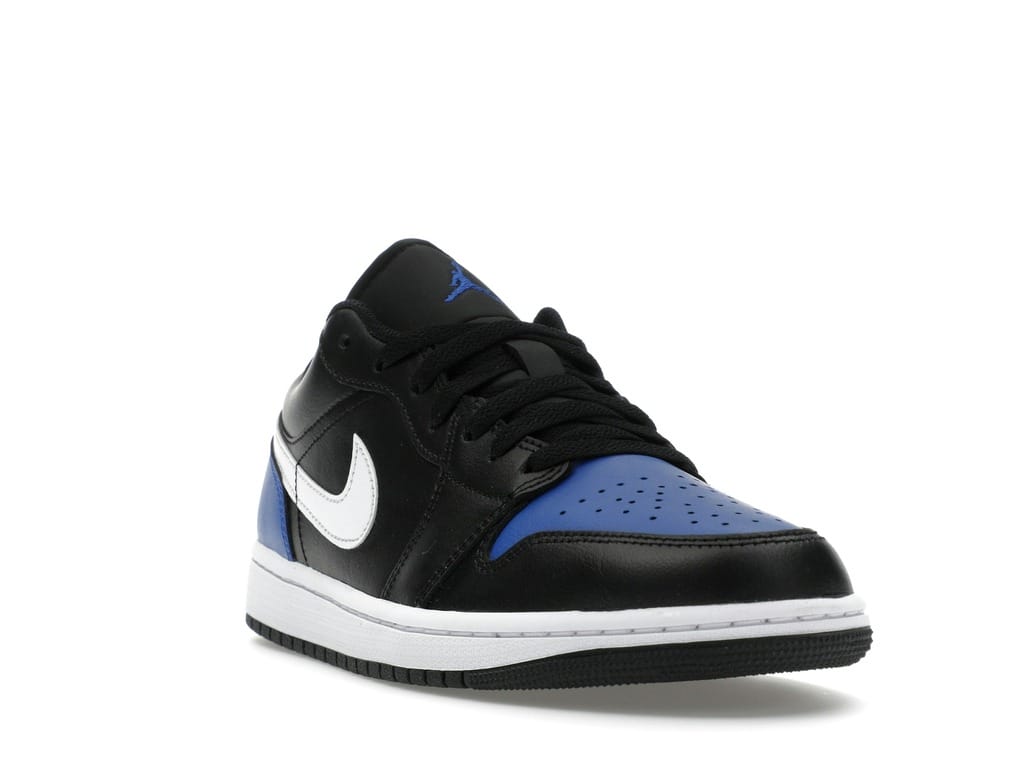 Jordan 1 Low Black Royal Toe Sneakers 553558-042