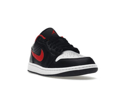 Air Jordan 1 Low White Toe Black Fire Red White 553558-063 Sneakers