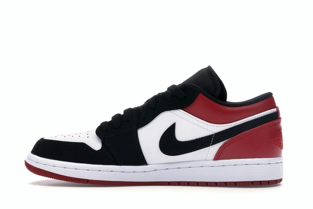 Jordan 1 Low Black Toe (2019) – White/Black-Gym Red – 553558-116