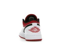 Air Jordan 1 Low White University Red Black (553558-118)