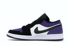 Jordan 1 Low Court Purple Sneakers Size 553558-125 White/Black