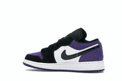 Jordan 1 Low Court Purple (GS) White Black 553560-125