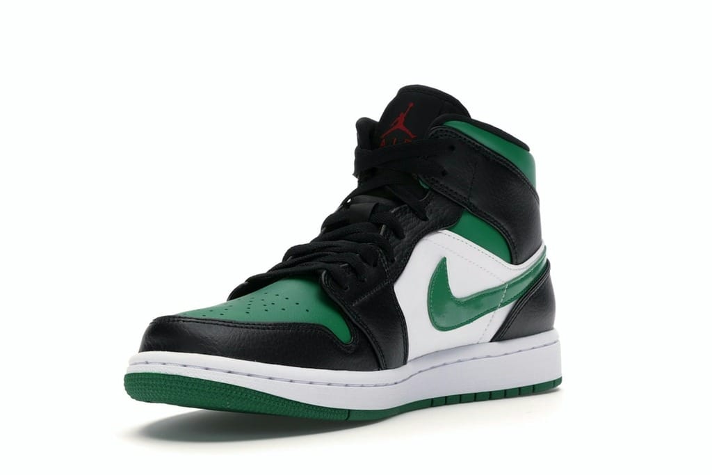 Jordan 1 Mid Green Toe Sneakers – 554724-067