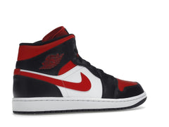 Air Jordan 1 Mid White Black Red 2022 (554724-079)
