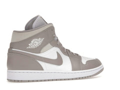 Jordan 1 Mid Linen White/Linen-Linen 554724-082 Sneakers
