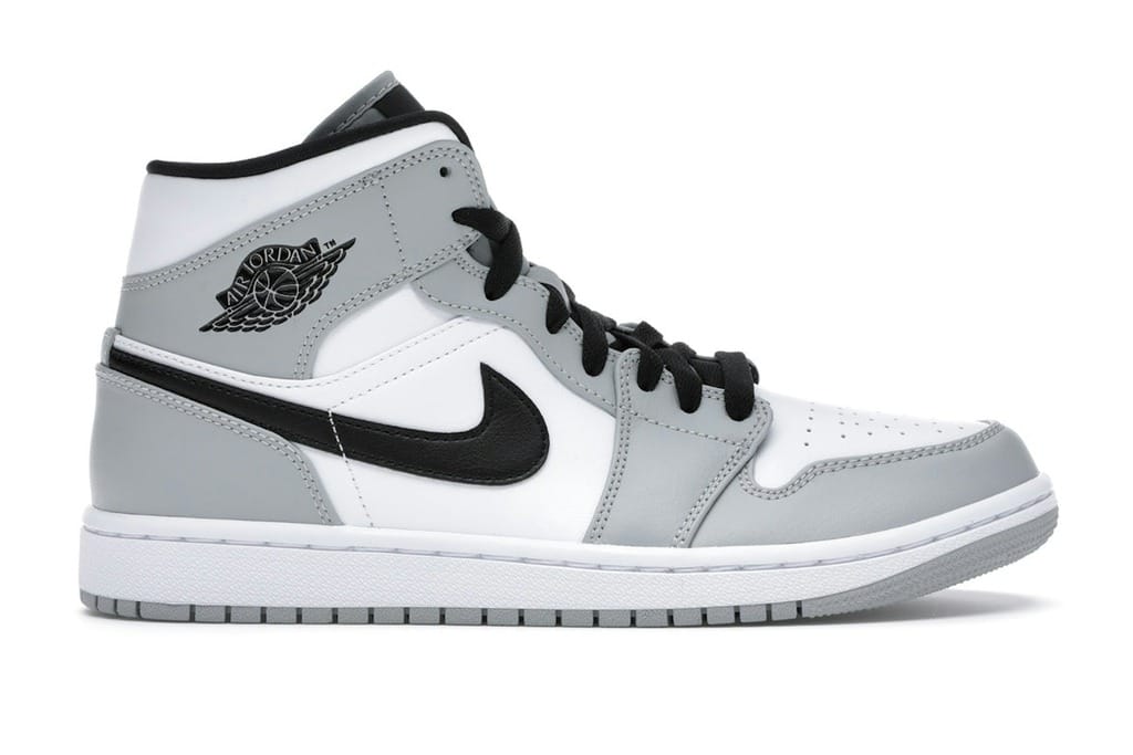 Air Jordan 1 Mid Light Smoke Grey (554724-092) Sneakers