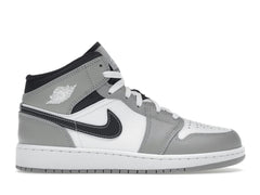 Air Jordan 1 Mid Light Smoke Grey (GS) 554725-078 Grey Black Anthracite White