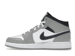 Air Jordan 1 Mid Light Smoke Grey (GS) 554725-078 Grey Black Anthracite White