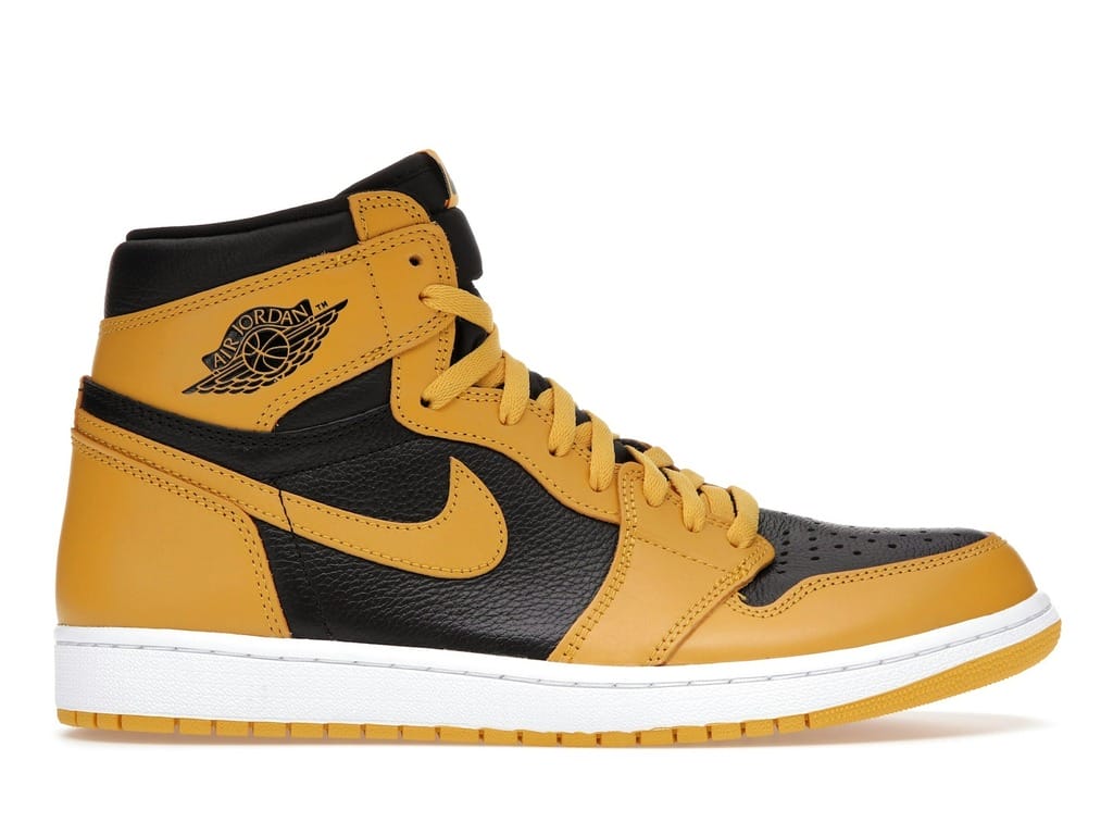Air Jordan 1 Retro High Pollen 555088-701 Black Yellow Sneakers