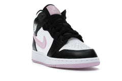 Air Jordan 1 Mid GS White Black Light Arctic Pink (555112-103)