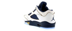 Jordan 5 Retro Low Dunk From Above White Metallic Gold Midnight Navy 819171-135