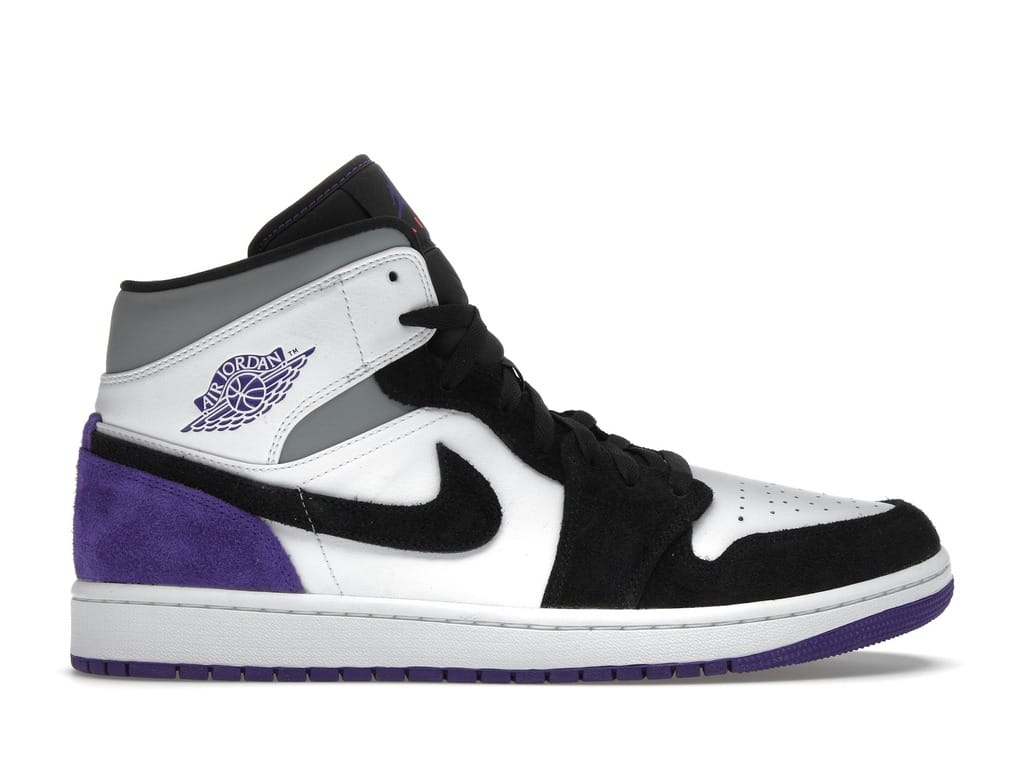 Air Jordan 1 Mid SE Purple White Black Light Solar Flare Varsity Purple 852542-105