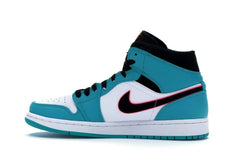 Air Jordan 1 Mid South Beach Turbo Green Black Hyper Pink Orange Peel 852542-306