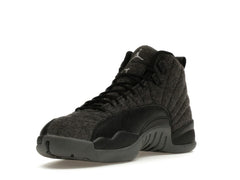 Air Jordan 12 Retro Wool Dark Grey Metallic Silver Black 852627-003