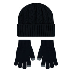 Youth Cable Knit Beanie & Glove Set