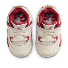 Jordan 4 Retro 'Valentine's Day' (TD) - Pale Ivory/Sierra Red
