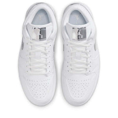 Women's Air Jordan 1 Low SE - White/Metallic Silver