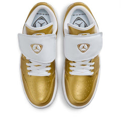 Women's Air Jordan 1 Low 'Tiempo' - Gold/White