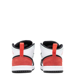 Air Jordan 1 Mid SE (TD) - White/Track Red