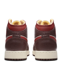 Air Jordan 1 Mid SE (GS) - Coconut Milk/Varsity Red/Dark Pony
