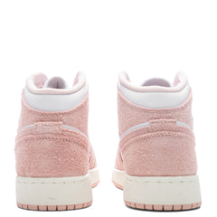 Air Jordan 1 Mid SE (GS) - White/Legend Pink/Sail