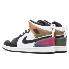 Air Jordan 1 Mid SE (PS) - White/Black