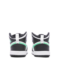 Air Jordan 1 Mid (TD) - White/Green Glow/Black