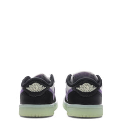 Air Jordan 1 Retro Low OG (TD) - Black/Black Raspberry/Volt TInt