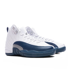 Air Jordan 12 Retro 'French Blue' (GS) - White/French Blue/Metallic Silver