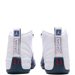 Air Jordan 12 Retro 'French Blue' (GS) - White/French Blue/Metallic Silver