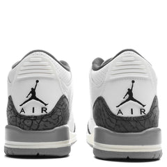 Air Jordan 3 Retro (PS) - Summit White/Fire Red/Cement Grey