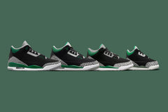 Air Jordan 3 Retro (TD) "Pine Green" - Black/Pine Green/Silver