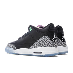 Air Jordan 3 Retro SE (GS) 'Electric Green' - Black/Violet Shock