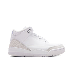 Air Jordan 3 Retro 'Pure Money' (PS) - White/Metalic Silver