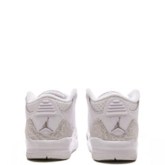 Air Jordan 3 Retro 'Pure Money' (TD) - White/Metalic Silver