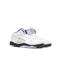 Air Jordan 5 Retro (TD) - White/Dark Concord/Black