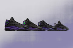 Air Jordan 13 Retro (TD) 'Court Purple' - Black/Court Purple/White