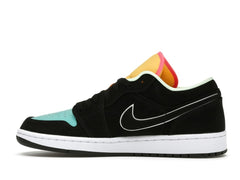 Jordan 1 Low Black Aurora Green Laser Orange CK3022-013