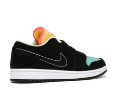 Jordan 1 Low Black Aurora Green Laser Orange CK3022-013