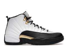 Air Jordan 12 Retro Royalty Taxi CT8013-170 White/Black-Metallic Gold Sneakers