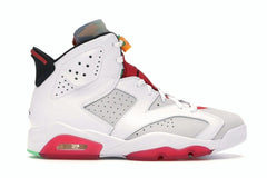 Jordan 6 Retro Hare CT8529-062 Sneakers – Neutral Grey/White/Red