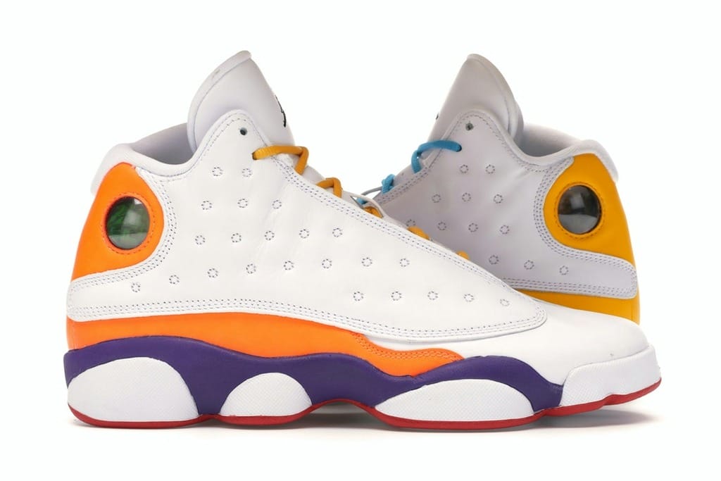 Air Jordan 13 Retro Playground (GS) White/Black-Court Purple-Total Orange-Pine Green CV0785-158
