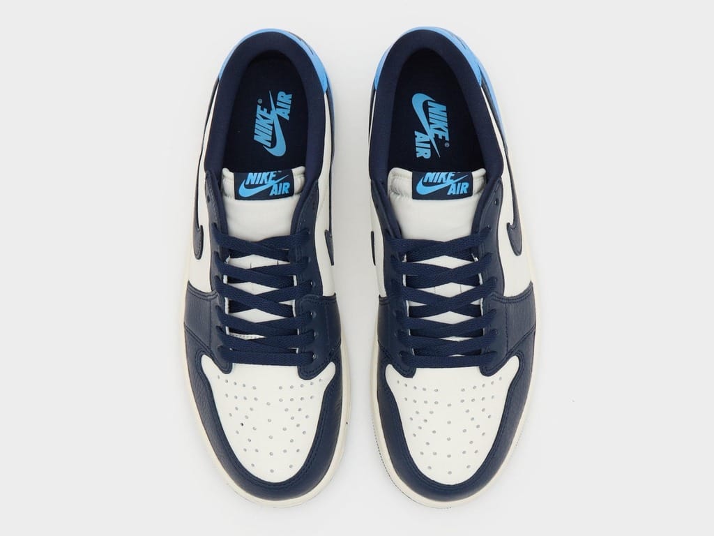 Air Jordan 1 Low OG Obsidian UNC CZ0790-400 Obsidian/University Blue-Sail