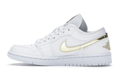 Air Jordan 1 Low White Metallic Gold Women’s CZ4776-100