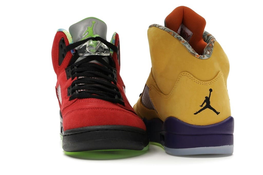 Jordan 5 Retro What The Varsity Maize Court Purple Ghost Green Solar Orange CZ5725-700